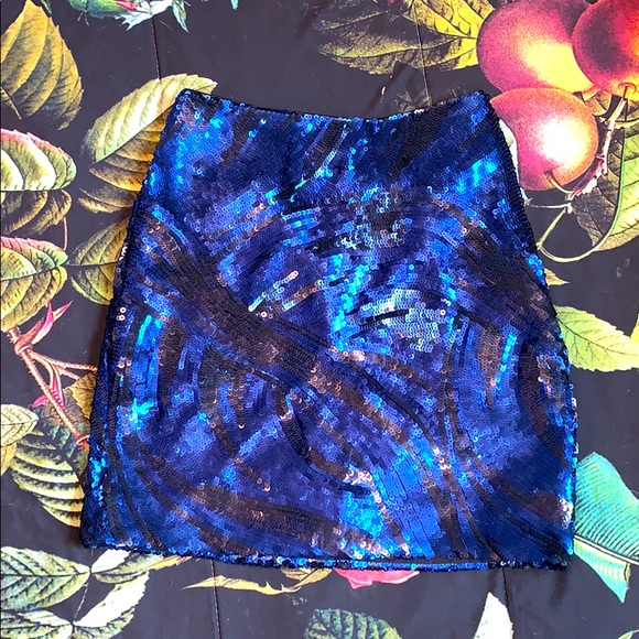 Sequin Bebe Miniskirt - Picture 1 of 4
